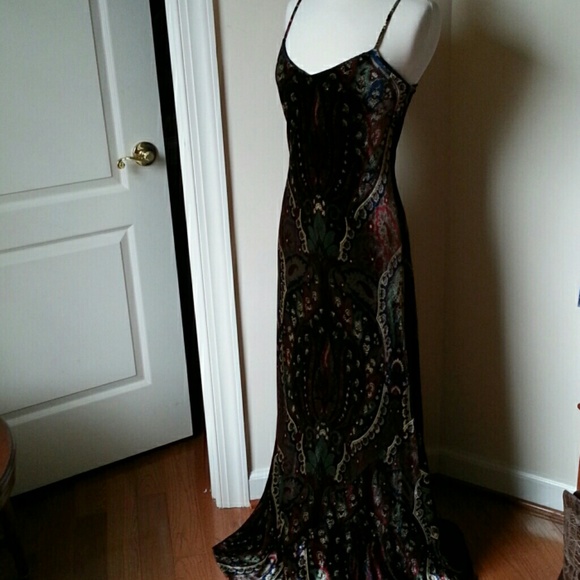 ralph lauren velvet gown